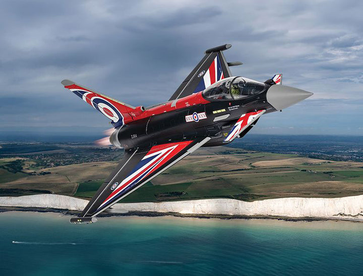 Eurofighter Typhoon FGR4 Aircraft "Blackjack RAF Typhoon Display Aircraft" (2022) British Royal Air Force "The Aviation Archive" Series 1/48 Diecast Model by Corgi-1