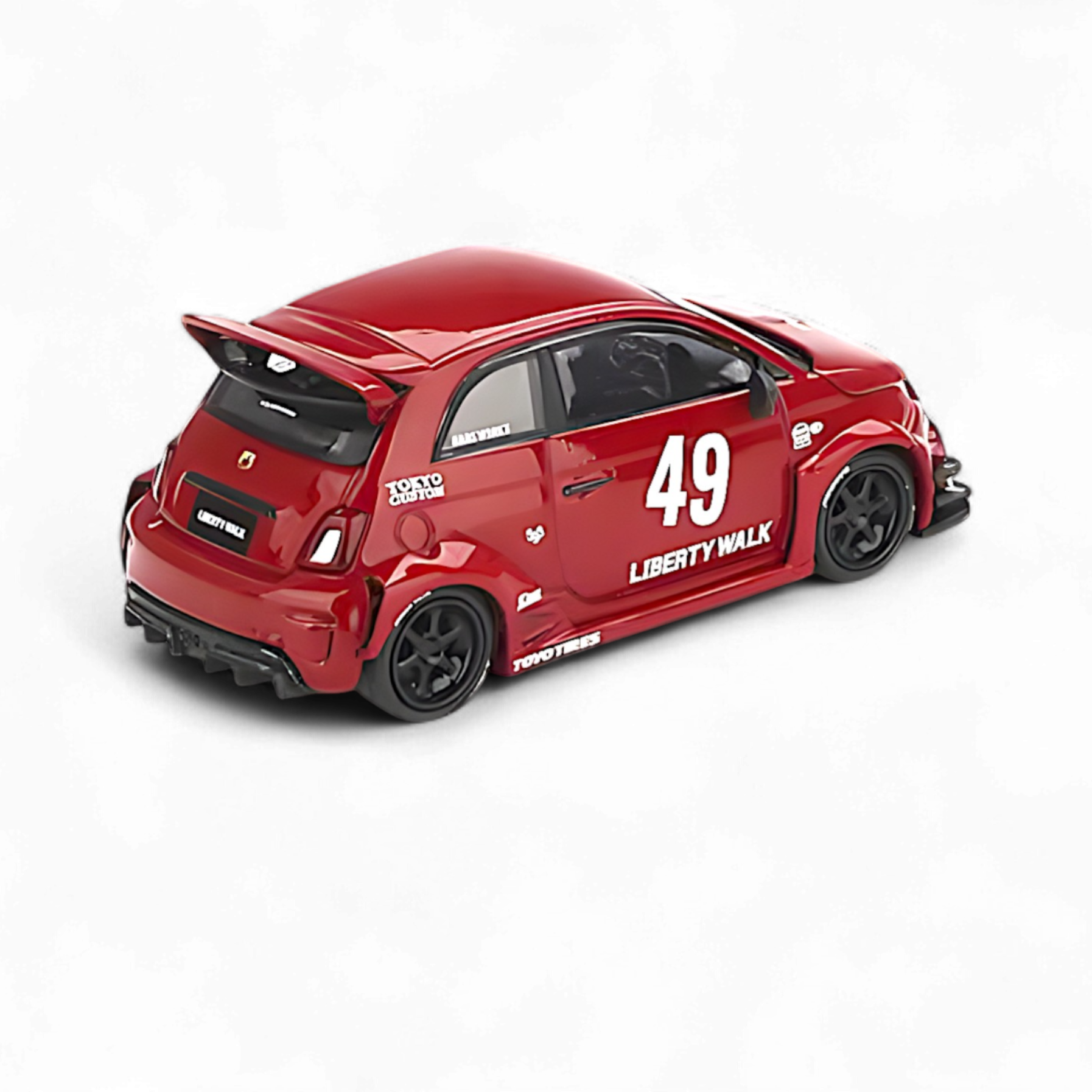 ABARTH 595 Red 1:64 MGT00963 by Mini-GT LB-WORKS x Abas Works  2