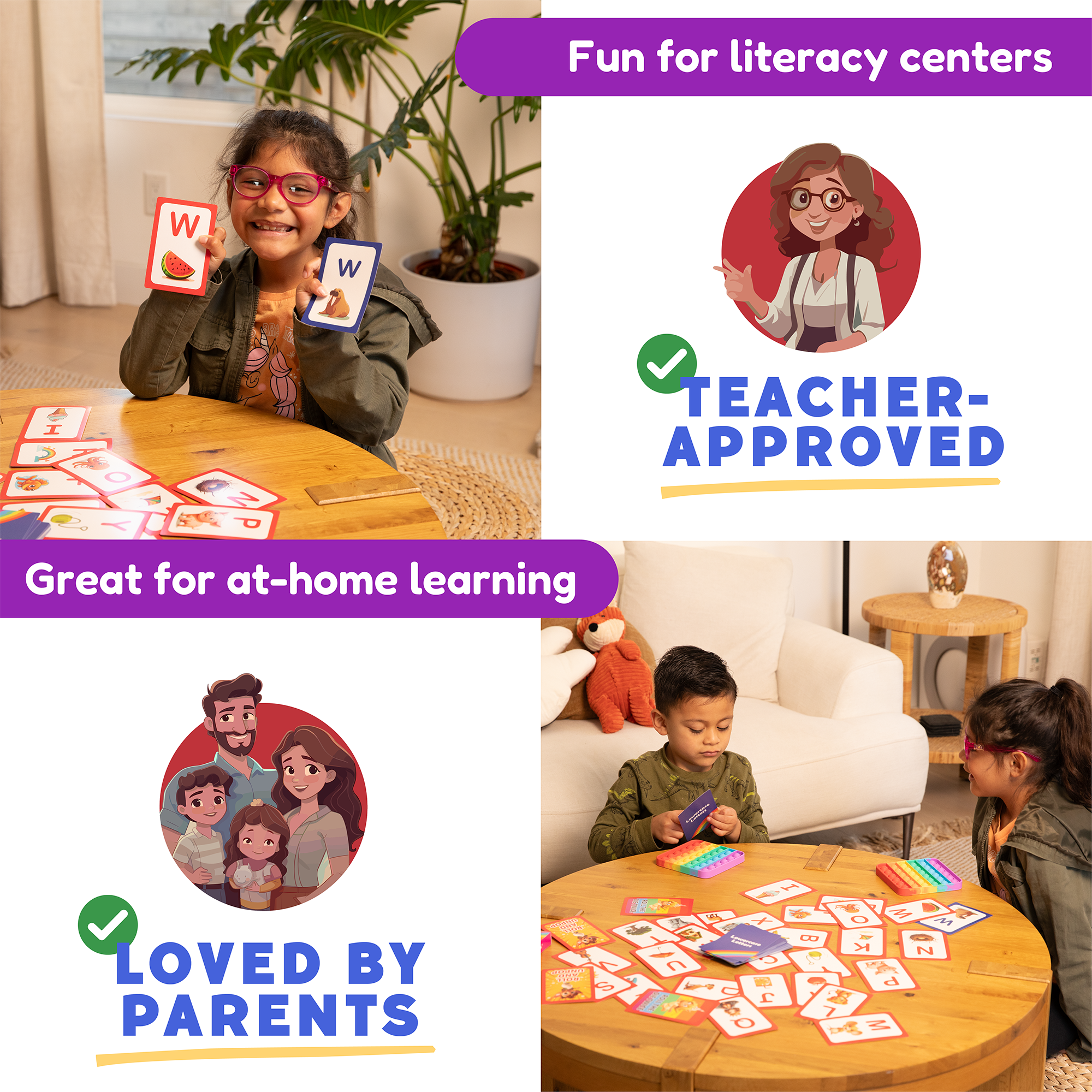 ABC: Learn Uppercase & Lowercase Letters Card Pack 7