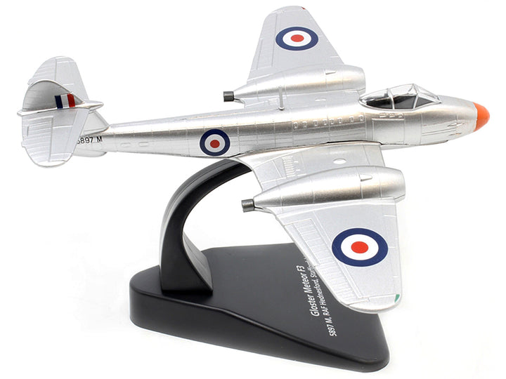 Gloster Meteor F3 Jet Fighter 5897 M RAF Hednesford Staffordshire England "Oxford Aviation" Series 1/72 Diecast Model Airplane by Oxford Diecast-1