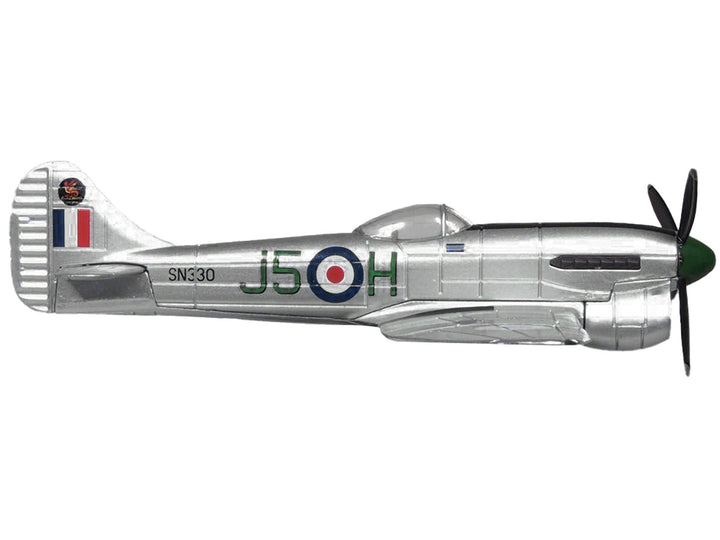 Hawker Tempest MK V Fighter Plane SN330 No.3 Squadron RAF Wunstorf Germany (1946) "Oxford Aviation" Series 1/72 Diecast Model Airplane by Oxford Diecast-1