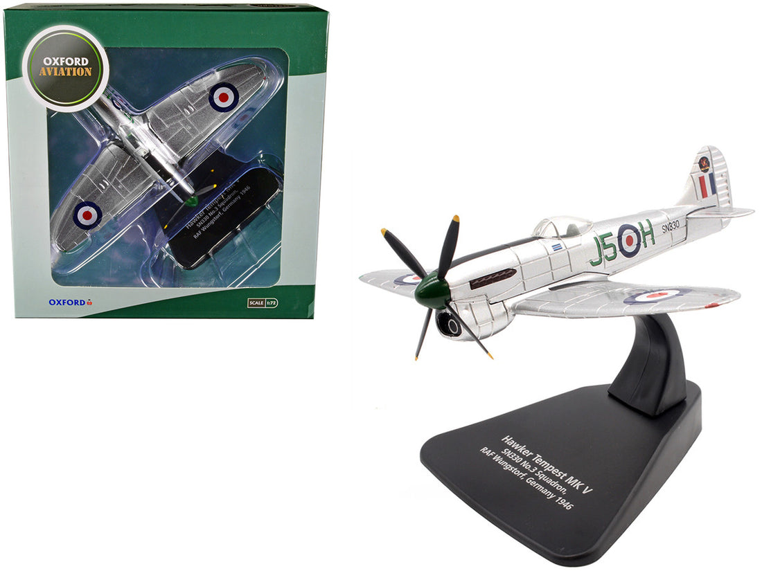 Hawker Tempest MK V Fighter Plane SN330 No.3 Squadron RAF Wunstorf Germany (1946) "Oxford Aviation" Series 1/72 Diecast Model Airplane by Oxford Diecast-0