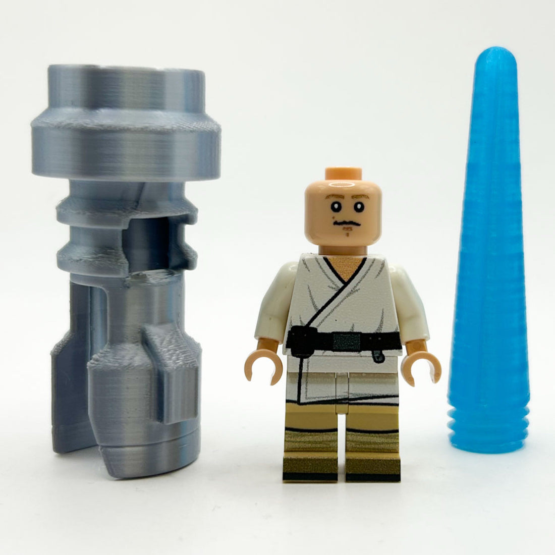 Luke Minifig Wearing Lightsaber Costume for Lego