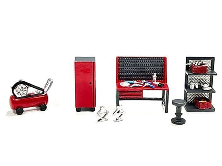 "Metal Tools" Set C of 7 Pieces Limited Edition 1/64 Scale Models by American Diorama-1