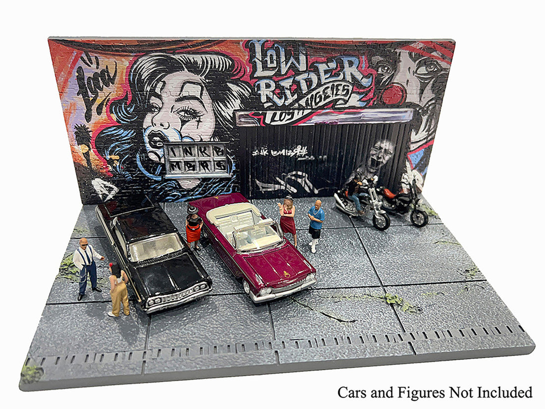 "American Diorama X INK BMBRS - LA Lowrider" Street Art Diorama for 1/64 Scale Models by American Diorama-3