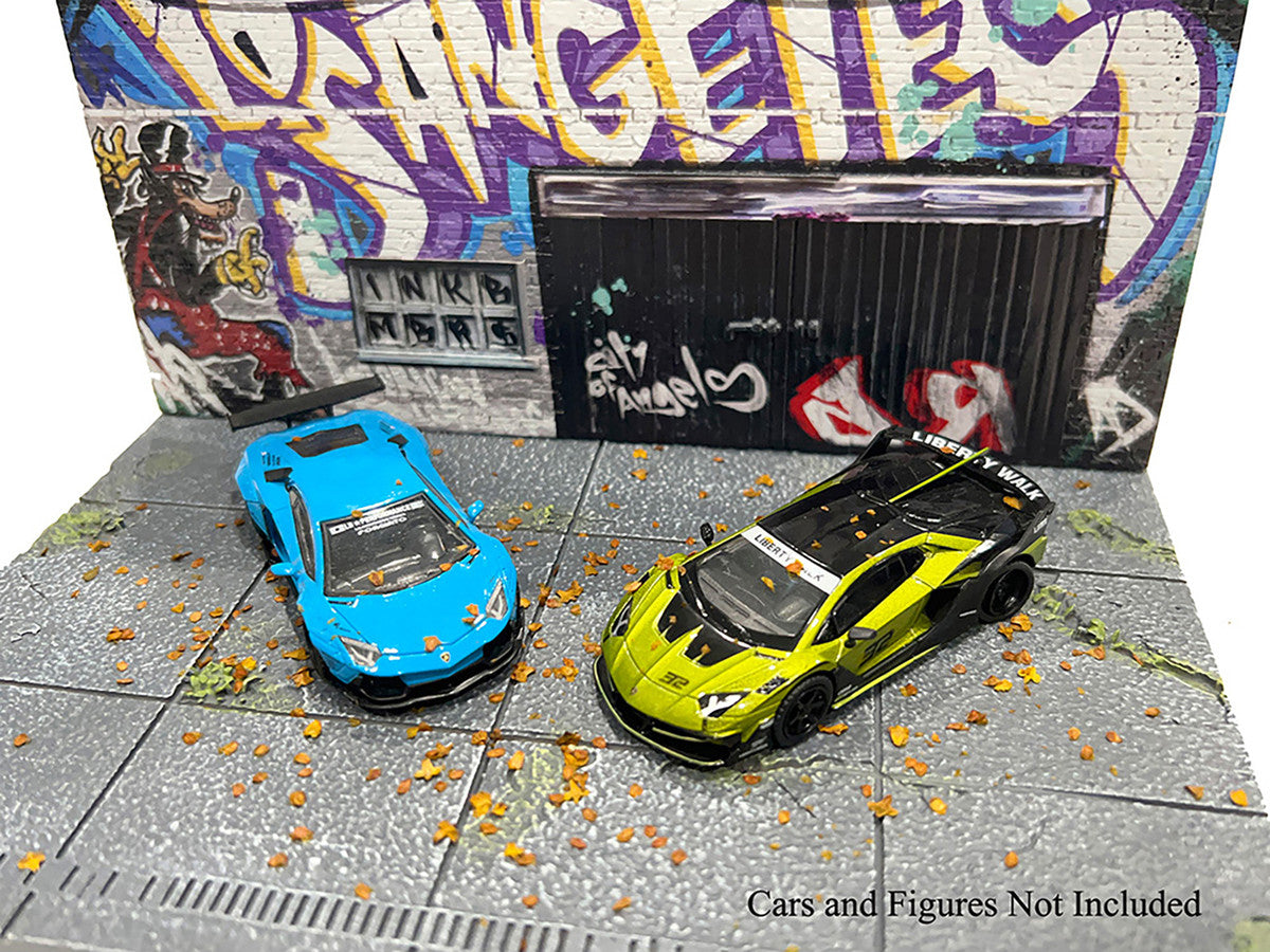 "American Diorama X INK BMBRS - LA Graffiti" Street Art Diorama for 1/64 Scale Models by American Diorama-2