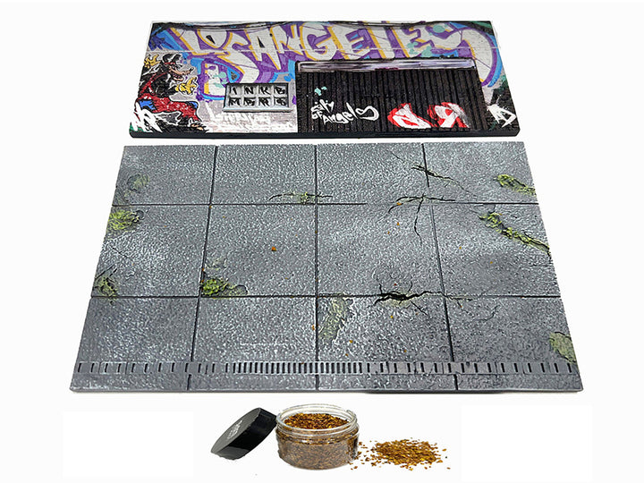 "American Diorama X INK BMBRS - LA Graffiti" Street Art Diorama for 1/64 Scale Models by American Diorama-1
