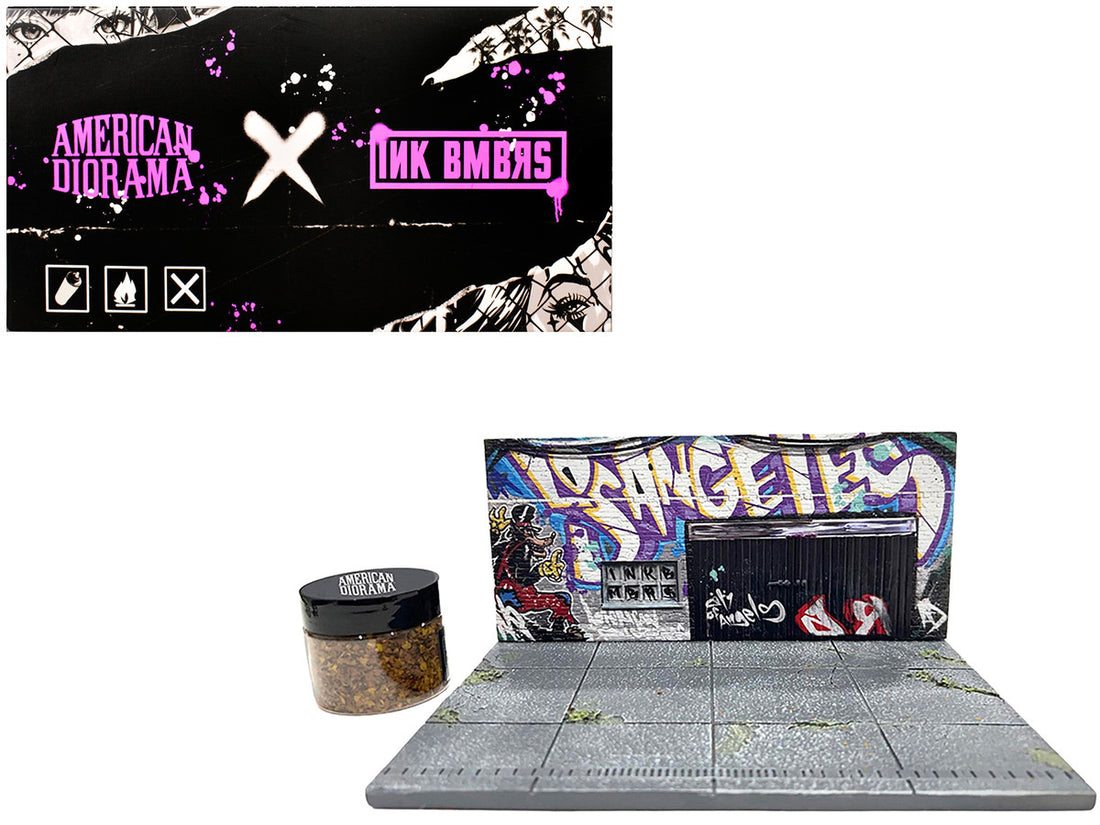 "American Diorama X INK BMBRS - LA Graffiti" Street Art Diorama for 1/64 Scale Models by American Diorama-4