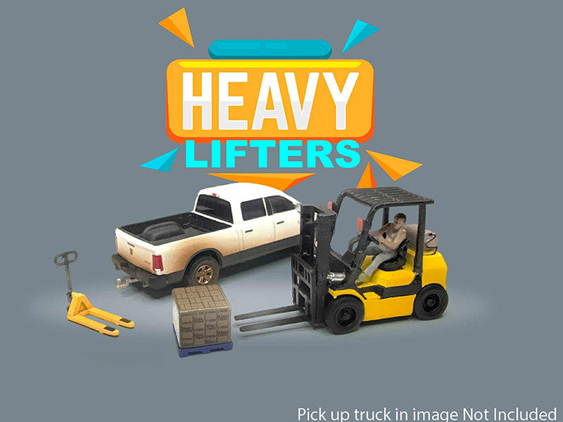 "Heavy Lifters" 4 piece Diecast Set Limited Edition for 1/64 Scale Models by American Diorama-2