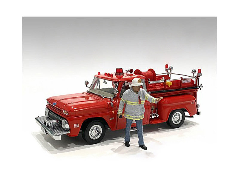 "Firefighters" Fire Captain Figure for 1/18 Scale Models by American Diorama-0