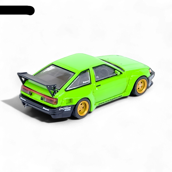 TOYOTA AE86 Levin "PANDEM ROCKET BUNNY" Green 1:64 by Inno64 2