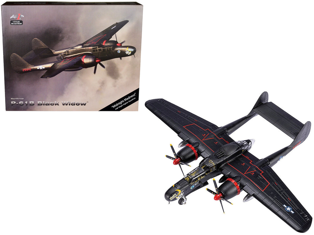 Northrop P-61B Black Widow Fighter Aircraft "Midnight Madness 548th Night Fighter Squadron" United States Army Air Forces 1/72 Diecast Model by Air Force 1-0