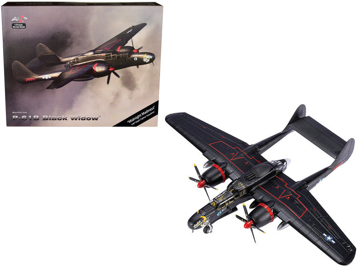 Northrop P-61B Black Widow Fighter Aircraft "Midnight Madness 548th Night Fighter Squadron" United States Army Air Forces 1/72 Diecast Model by Air Force 1-0