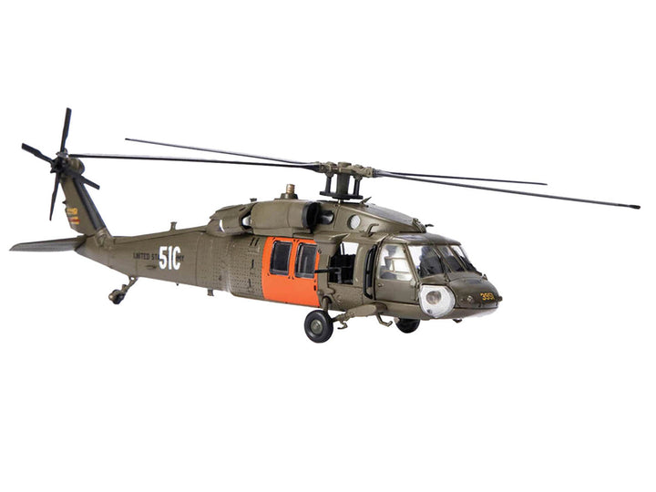 Sikorsky UH-60 Black Hawk Helicopter "51C" United States Army 1/72 Diecast Model by Air Force 1-1