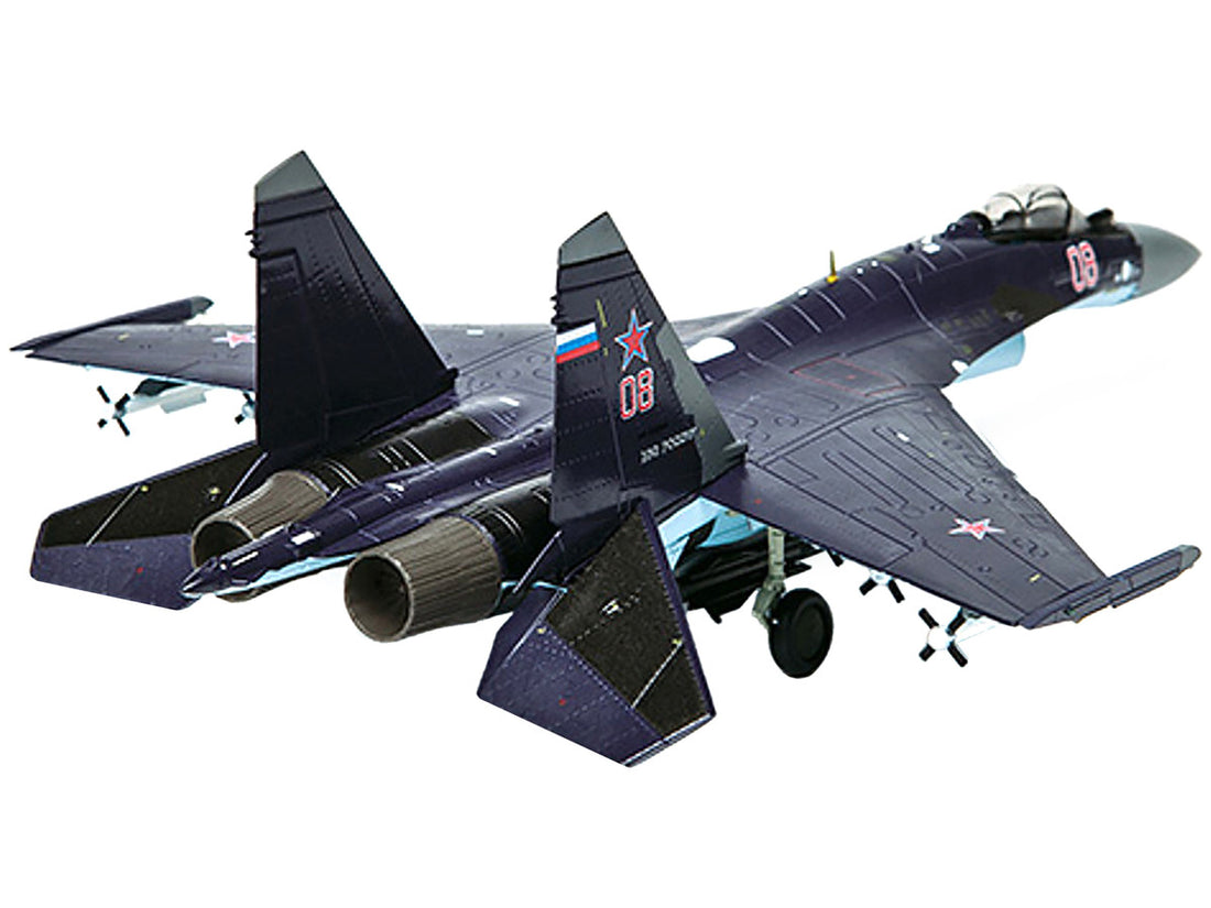 Sukhoi Su-35 Fighter Aircraft #08 "Russian Air Force" 1/72 Diecast Model by Air Force 1-2