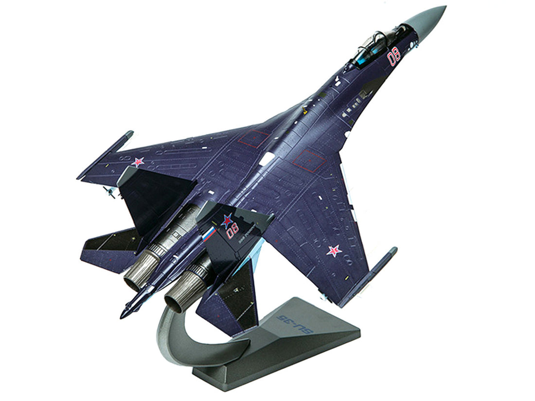 Sukhoi Su-35 Fighter Aircraft #08 "Russian Air Force" 1/72 Diecast Model by Air Force 1-4