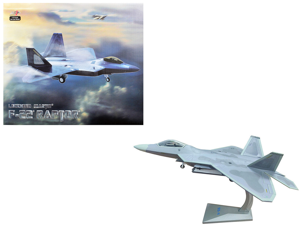 Lockheed Martin F-22 Raptor Stealth Aircraft "325th FW 43rd FS Hornets" United States Air Force 1/72 Diecast Model by Air Force 1-0