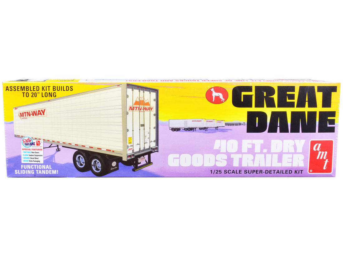 Skill 3 Model Kit Great Dane 40 Ft. Dry Goods Trailer 1/25 Scale Model by AMT-0