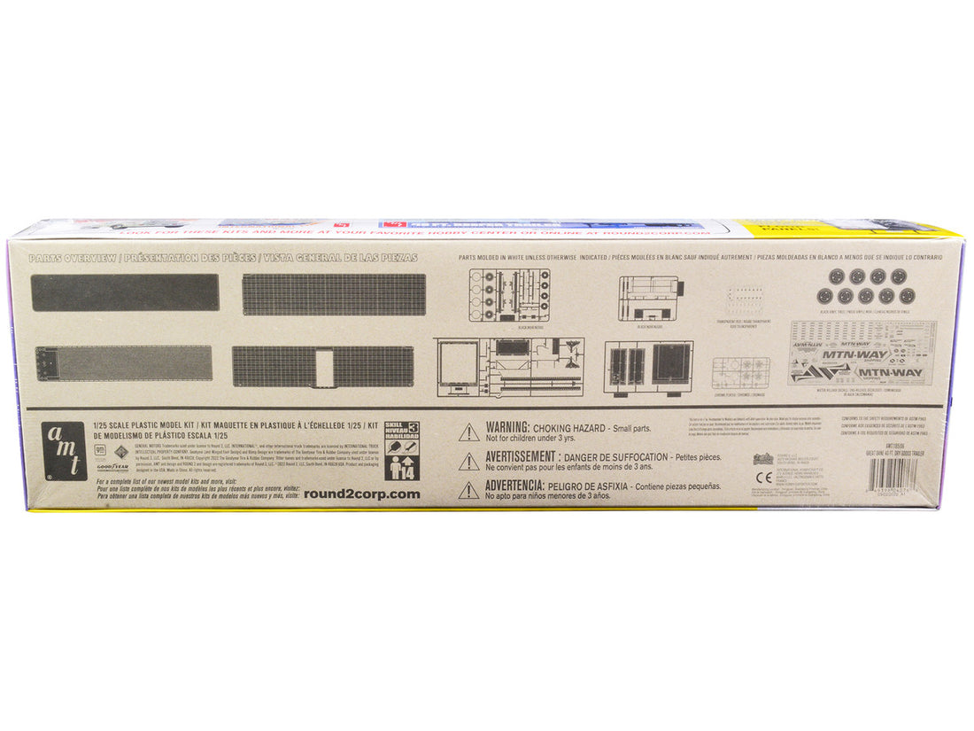 Skill 3 Model Kit Great Dane 40 Ft. Dry Goods Trailer 1/25 Scale Model by AMT-3