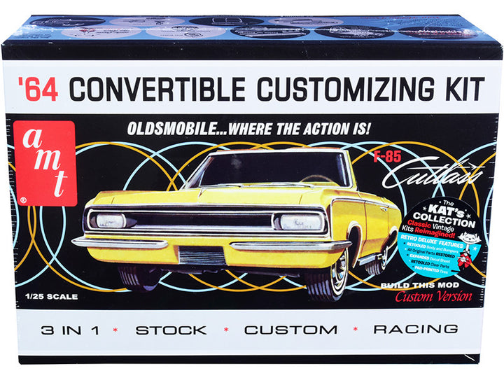 Oldsmobile 1964 Cutlass F-85 Convertible 3-in-1 Kit 1/25 Scale Skill 2 Model Kit by AMT