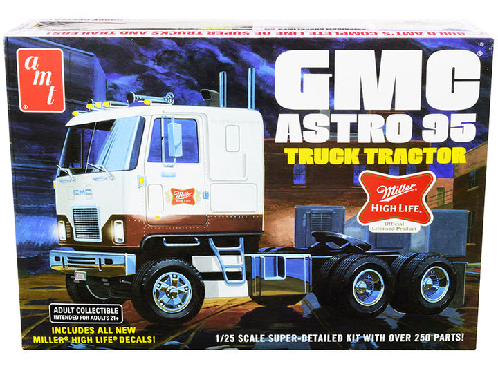 Skill 3 Model Kit GMC Astro 95 Truck Tractor "Miller" 1/25 Scale Model by AMT-0