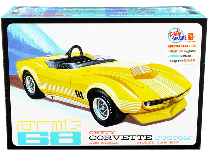 Skill 2 Model Kit 1968 Chevrolet Corvette Custom 1/25 Scale Model by AMT-0