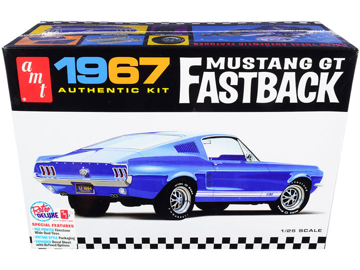 Skill 2 Model Kit 1967 Ford Mustang GT Fastback 1/25 Scale Model by AMT-0