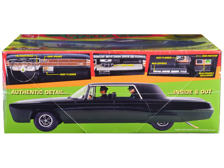 Skill 2 Model Kit Black Beauty "The Green Hornet" (1966–1967) TV Series with Green Hornet and Kato Figures 1/25 Scale Model by AMT-1