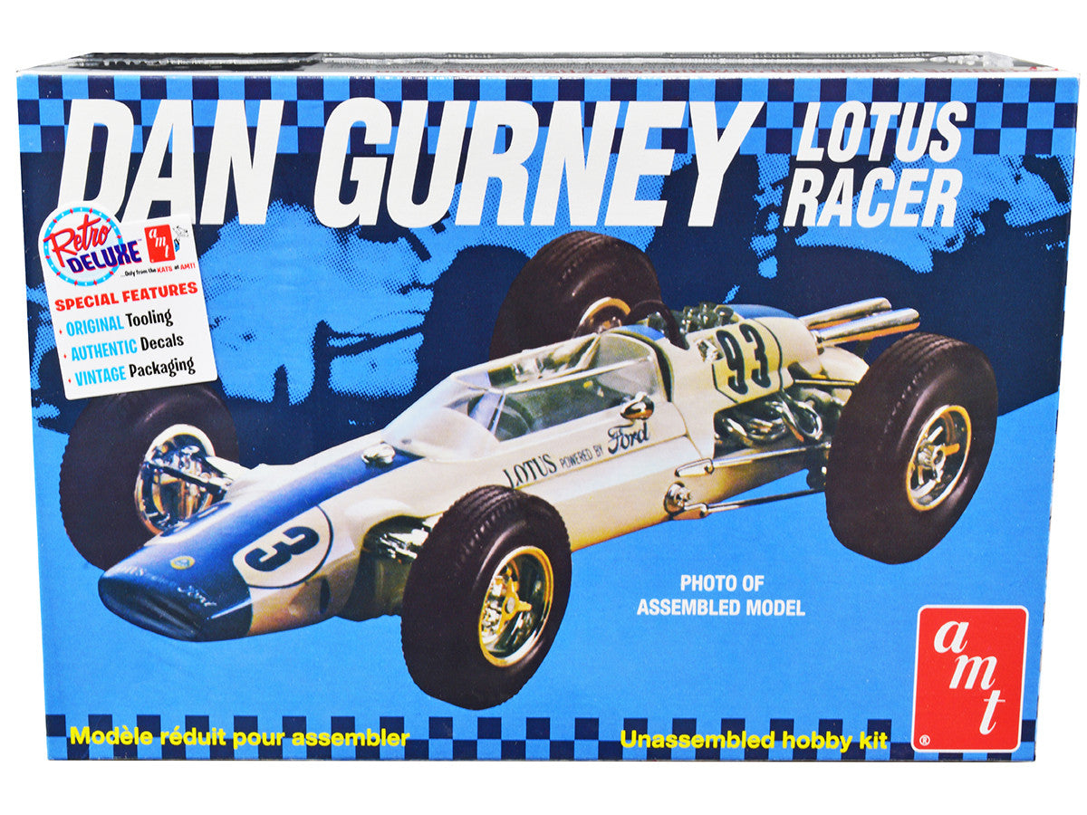 Skill 2 Model Kit Dan Gurney Lotus Racer 1/25 Scale Model by AMT-0