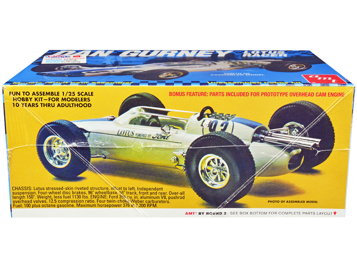 Skill 2 Model Kit Dan Gurney Lotus Racer 1/25 Scale Model by AMT-1