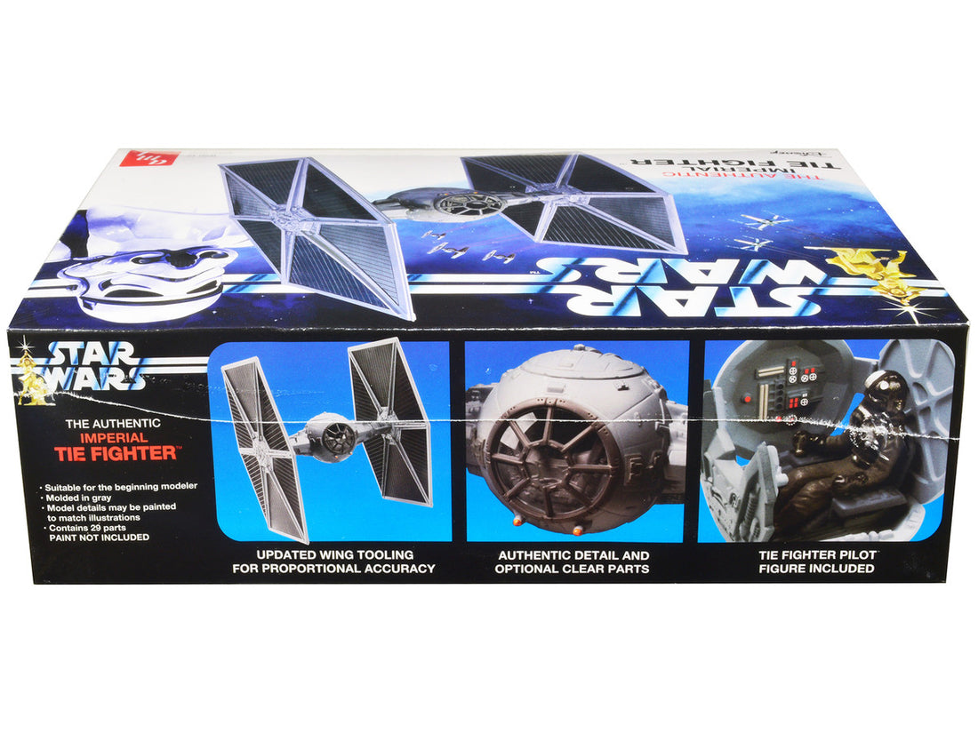 Skill 2 Model Kit Imperial Tie Fighter "Star Wars" (1977) Movie Model by AMT-1