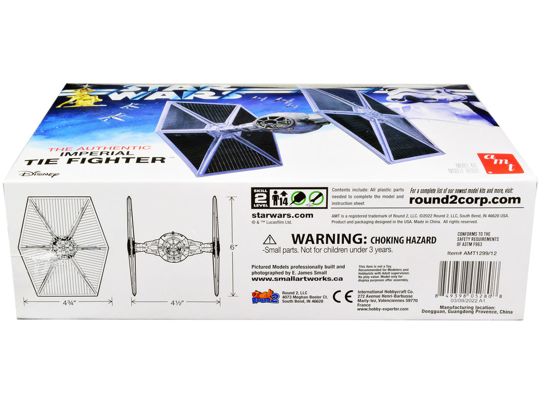 Skill 2 Model Kit Imperial Tie Fighter "Star Wars" (1977) Movie Model by AMT-2