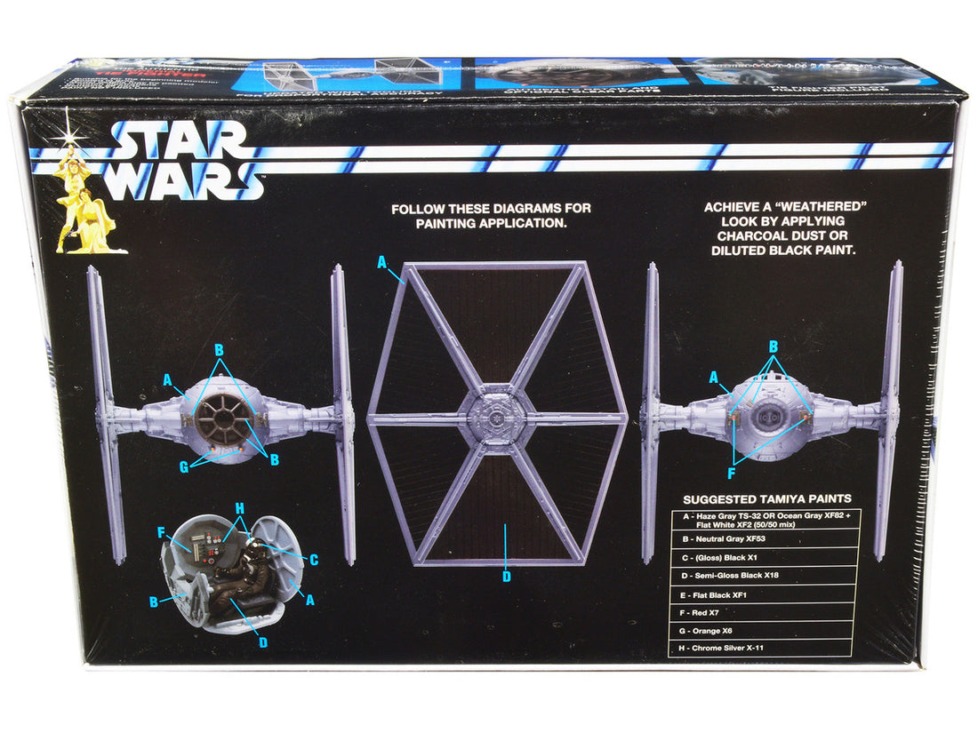 Skill 2 Model Kit Imperial Tie Fighter "Star Wars" (1977) Movie Model by AMT-3