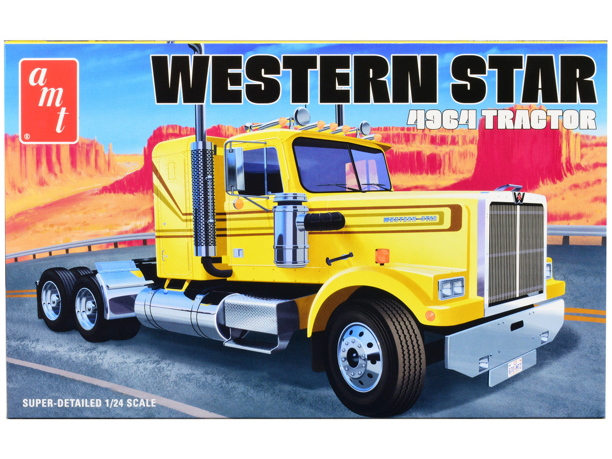 Skill 3 Model Kit Western Star 4964 Truck Tractor 1/24 Scale Model by AMT-0