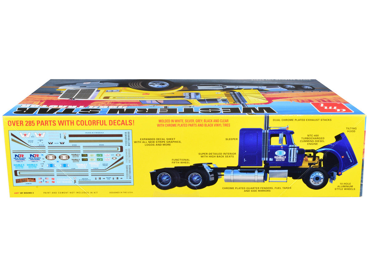 Skill 3 Model Kit Western Star 4964 Truck Tractor 1/24 Scale Model by AMT-1