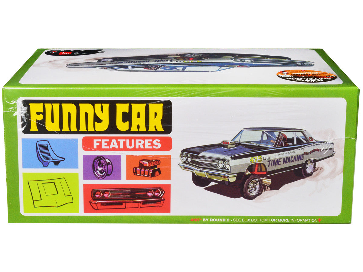 Skill 2 Model Kit 1965 Chevrolet Chevelle AWB Funny Car "Time Machine" 1/25 Scale Model by AMT-2