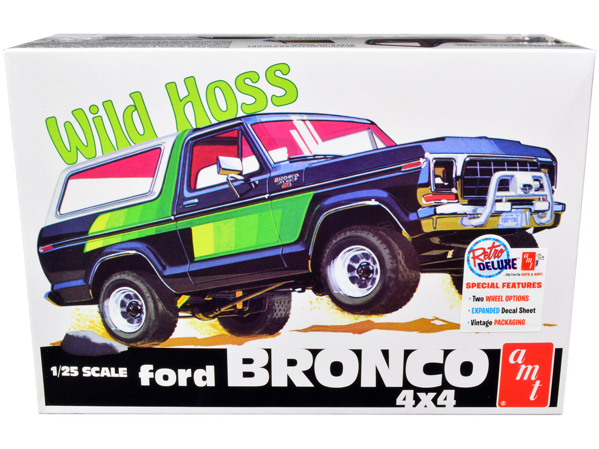 Skill 2 Model Kit Ford Bronco 4X4 "Wild Hoss" 1/25 Scale Model by AMT-0