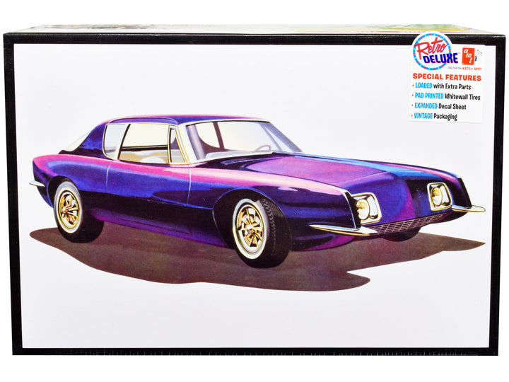 Skill 2 Model Kit 1963 Studebaker Avanti 3 in 1 Kit 1/25 Scale Model Car by AMT-0