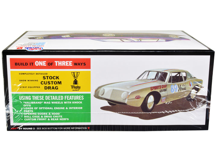 Skill 2 Model Kit 1963 Studebaker Avanti 3 in 1 Kit 1/25 Scale Model Car by AMT-1