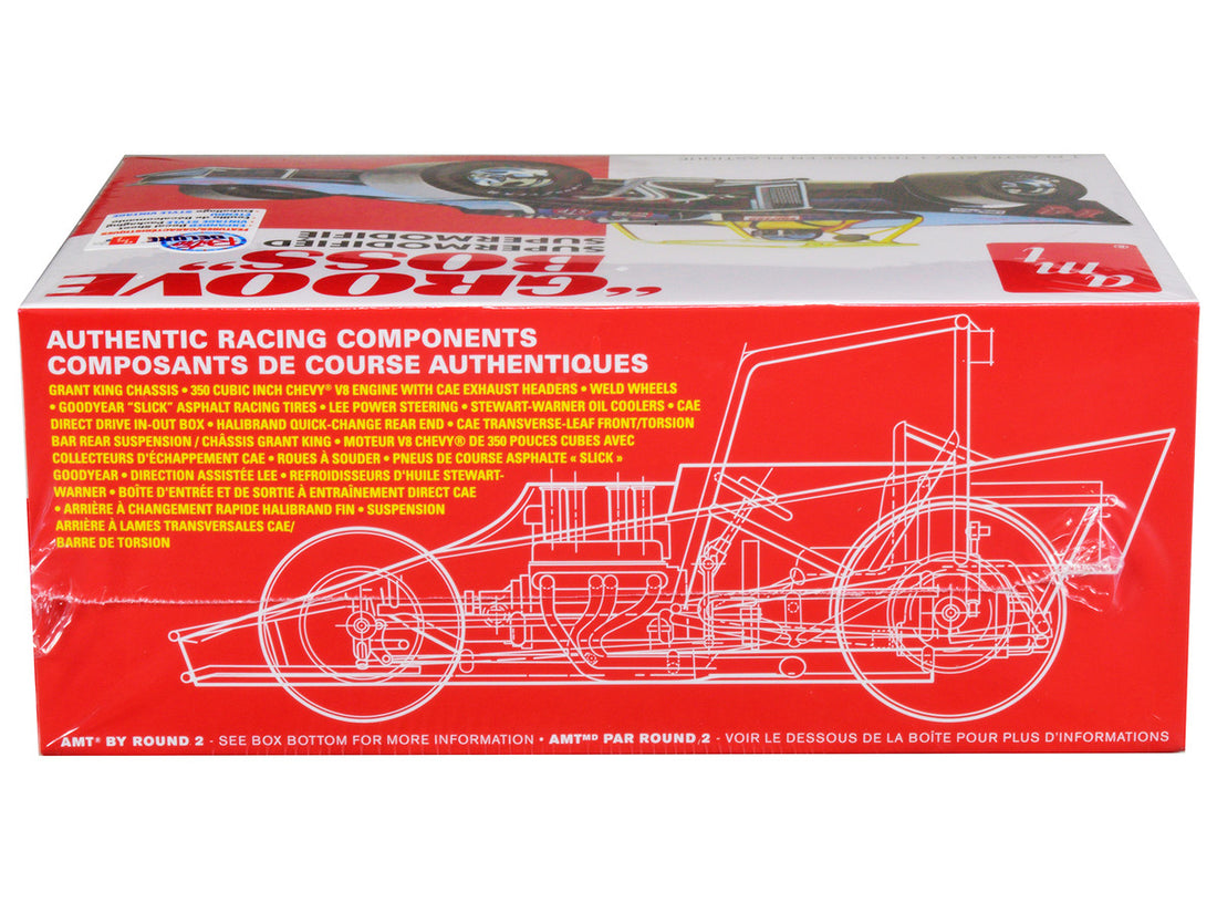 Skill 2 Model Kit "Groove Boss" Supermodified Racer 1/25 Scale Model by AMT-2