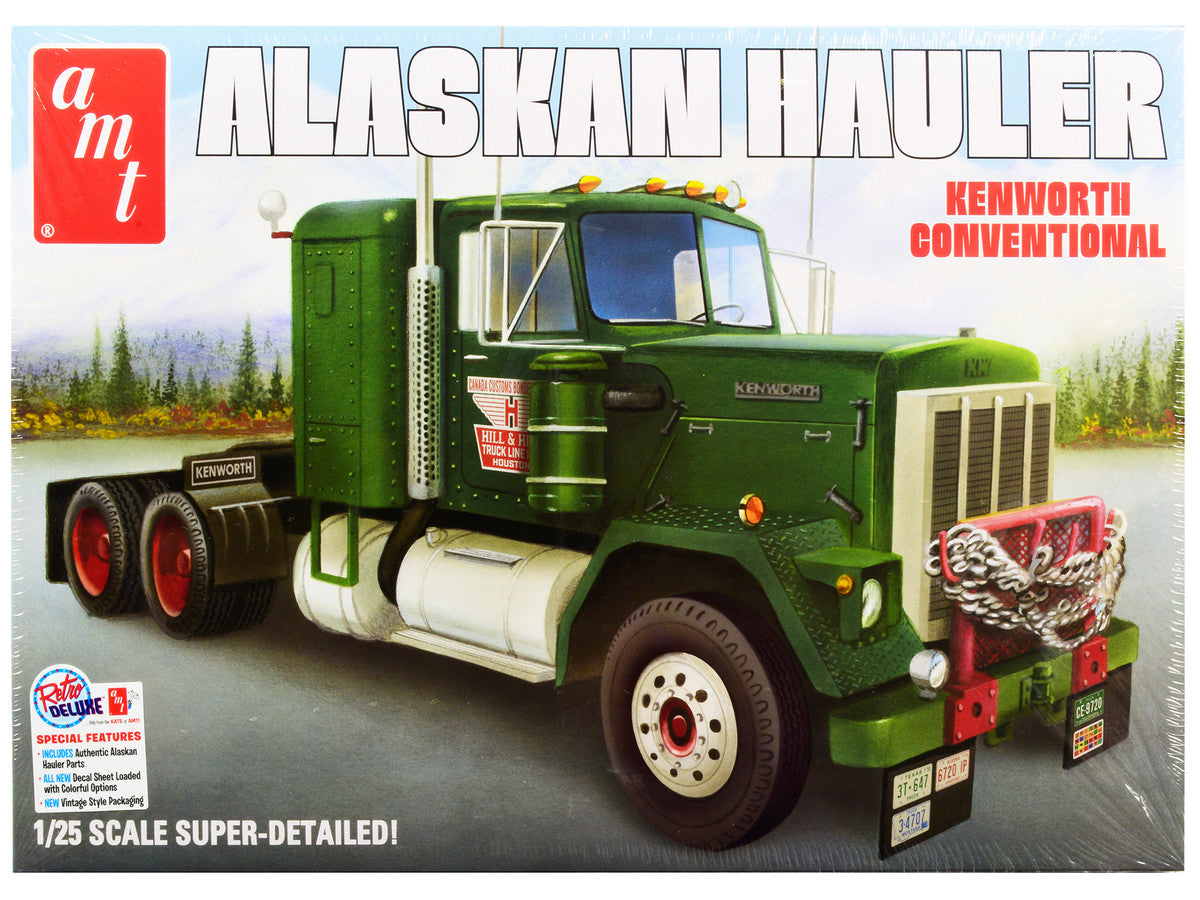 Skill 3 Model Kit Kenworth Conventional Tractor "Alaskan Hauler" 1/25 Scale Model by AMT-0