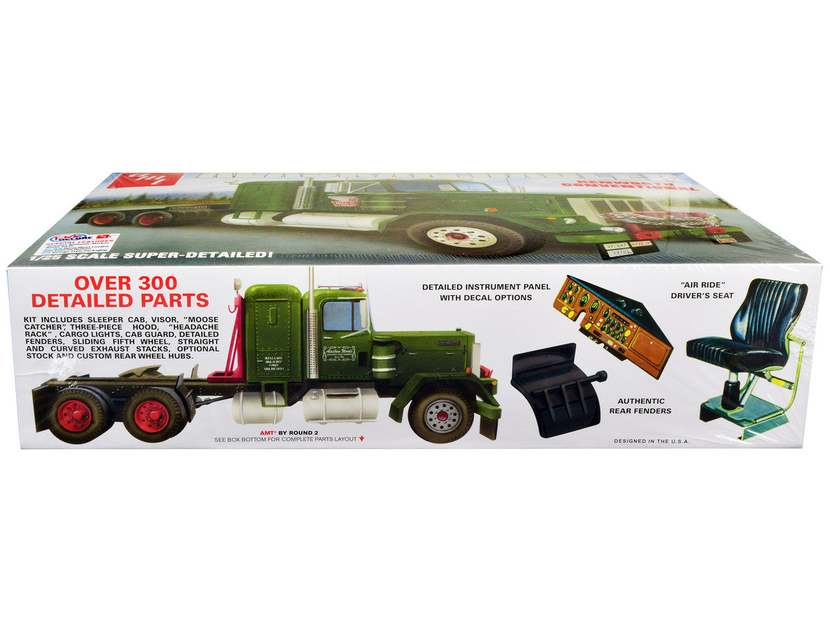 Skill 3 Model Kit Kenworth Conventional Tractor "Alaskan Hauler" 1/25 Scale Model by AMT-1