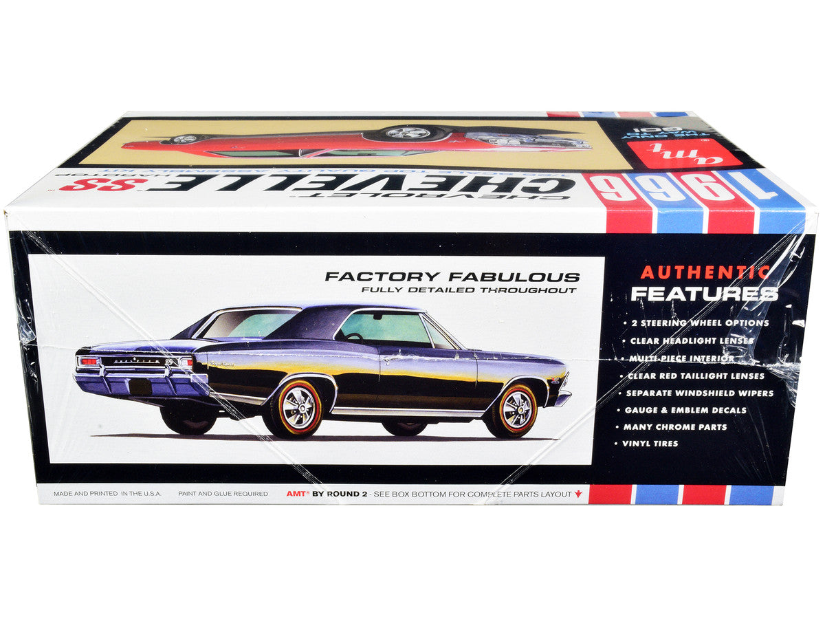 Skill 2 Model Kit 1966 Chevrolet Chevelle SS Hardtop 1/25 Scale Model by AMT-2