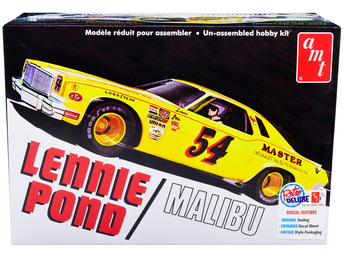 Skill 2 Model Kit 1974 Chevrolet Malibu Stock Car #54 Lennie Pond 1/25 Scale Model by AMT-0