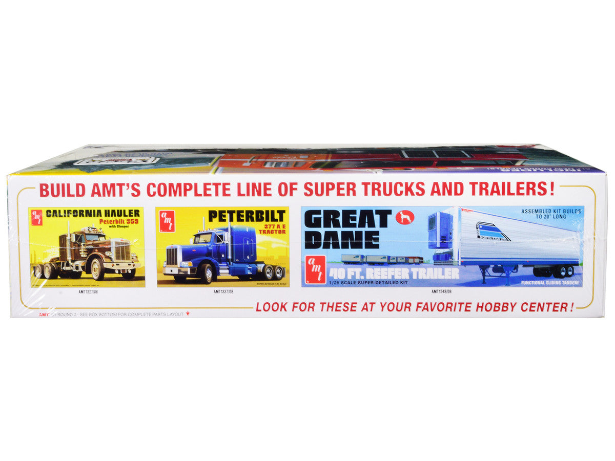 Skill 3 Model Kit Peterbilt 352 Pacemaker Cabover Tractor "Coors" 1/25 Scale Model by AMT-2
