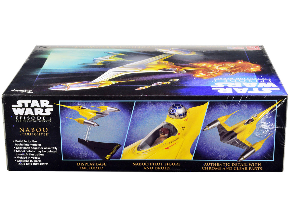 Skill 2 Model Kit Naboo Starfighter Spaceship "Star Wars: Episode I - The Phantom Menace" (1999) Movie 1/48 Scale Model by AMT-1