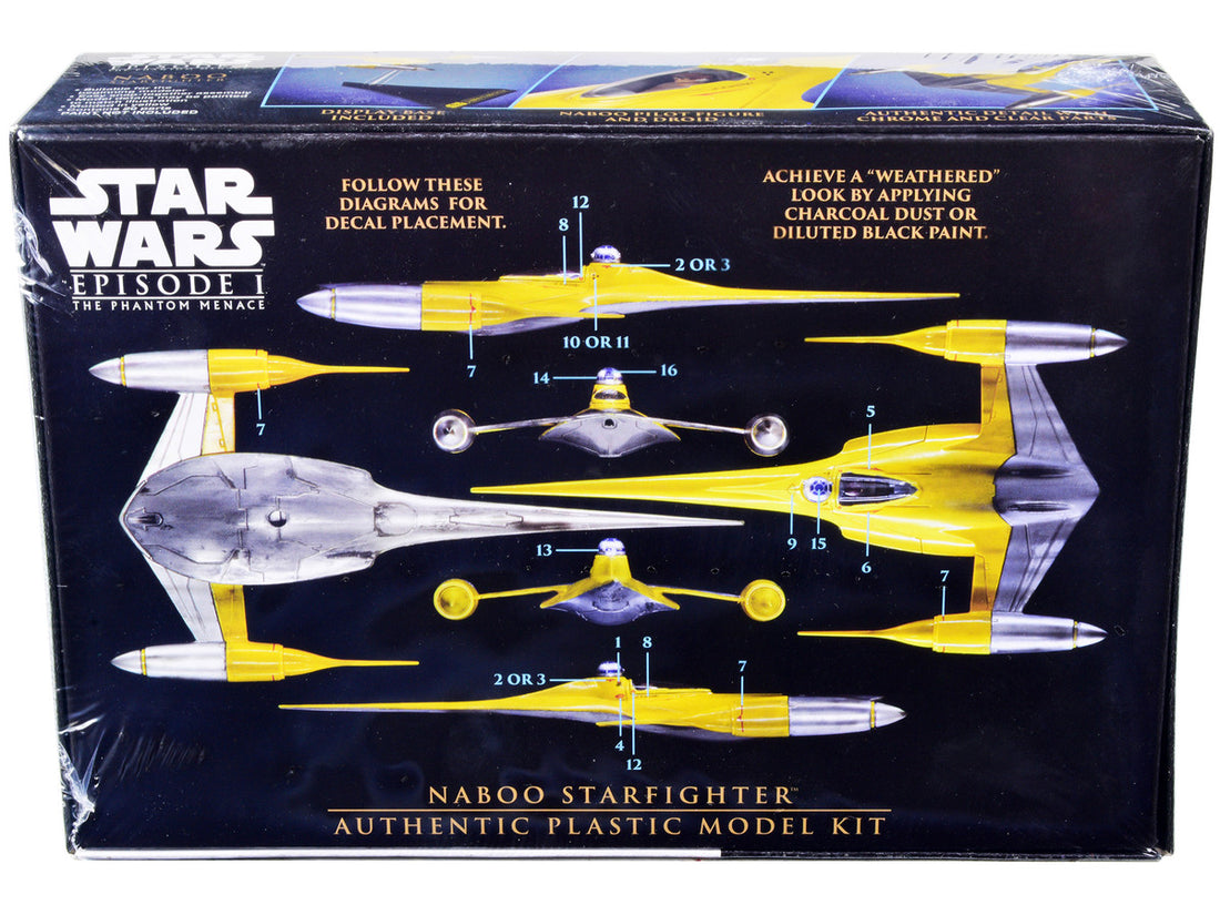 Skill 2 Model Kit Naboo Starfighter Spaceship "Star Wars: Episode I - The Phantom Menace" (1999) Movie 1/48 Scale Model by AMT-3