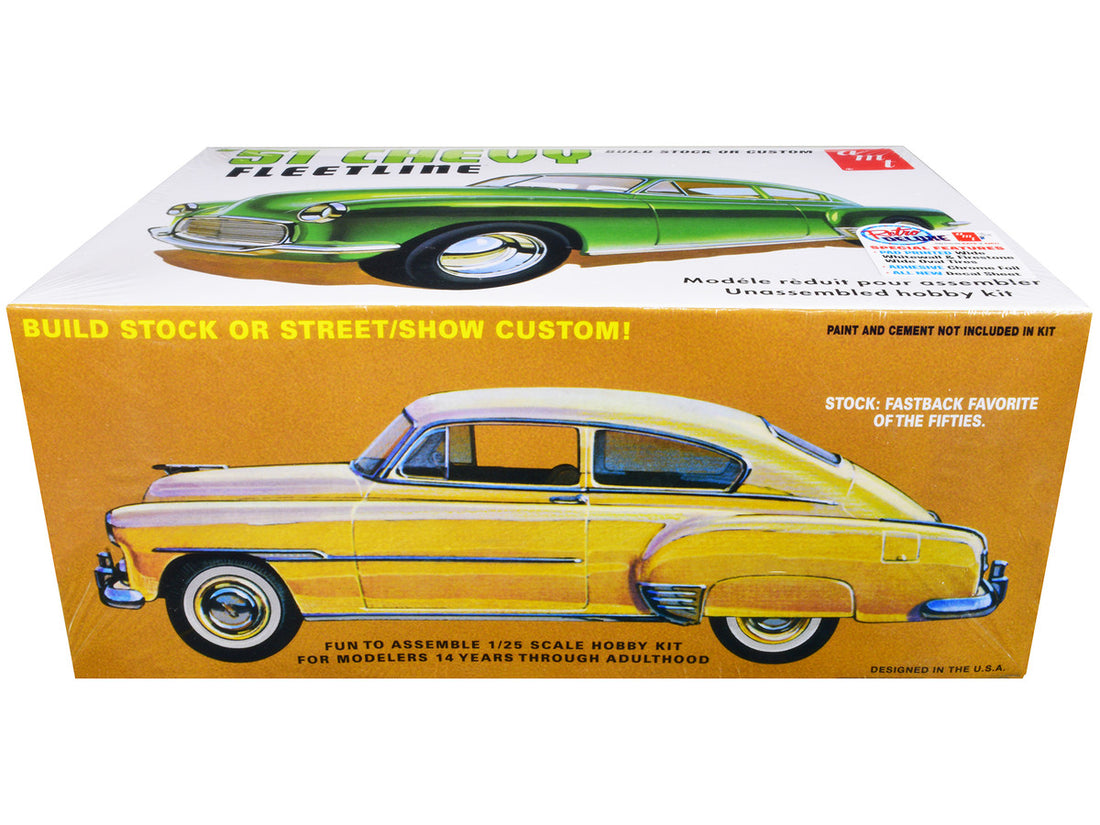 Skill 2 Model Kit 1951 Chevrolet Fleetline 2-in-1 Kit 1/25 Scale Model by AMT-2