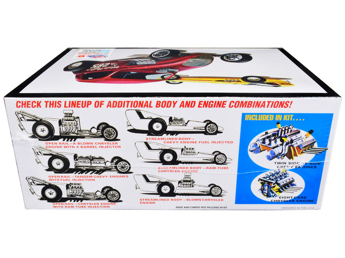 Skill 2 Model Kit Fiat Double Dragster Set of 2 Kits 1/25 Scale Model by AMT-2