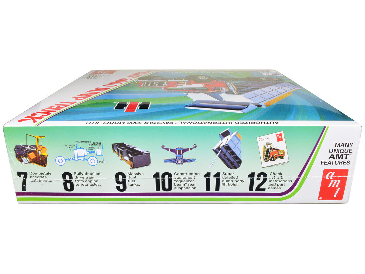 Skill 3 Model Kit International PayStar 5000 Dump Truck 1/25 Scale Model by AMT-1